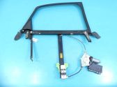 Rear door window regulator with motor