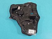 Rear door window regulator with motor