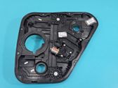 Rear door window regulator with motor