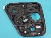 Rear door window regulator with motor