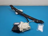 Rear door window regulator with motor
