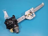 Rear door window regulator with motor