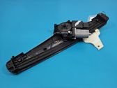 Rear door window regulator with motor