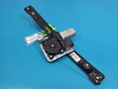 Rear door window regulator with motor