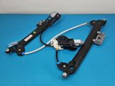 Rear door window regulator with motor