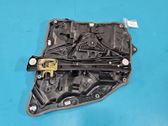 Rear door window regulator with motor