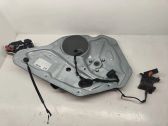 Rear door window regulator with motor