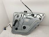 Rear window lifting mechanism without motor