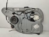 Rear door window regulator with motor