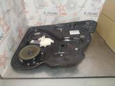 Rear door window regulator with motor