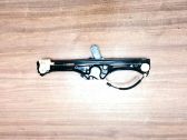 Rear door window regulator with motor