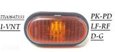 Front fender indicator light