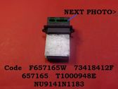 Heater blower motor/fan resistor