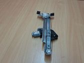 Rear door window regulator with motor