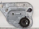 Rear window lifting mechanism without motor