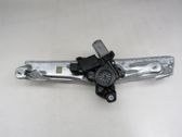 Rear window lifting mechanism without motor