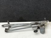 Front wiper linkage and motor