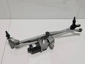 Front wiper linkage and motor