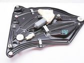 Rear door window regulator with motor