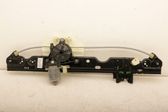 Rear door window regulator with motor