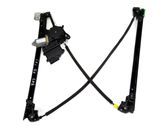 Front door window regulator with motor