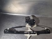 Rear door window regulator with motor