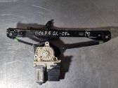 Rear door window regulator with motor