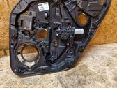 Rear door window regulator with motor