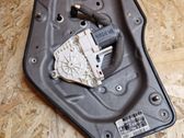 Rear door window regulator with motor