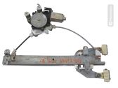 Rear door window regulator with motor