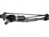 Front wiper linkage and motor
