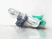 Rear door window regulator with motor