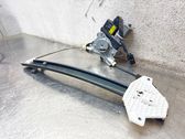 Rear door window regulator with motor