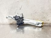 Rear door window regulator with motor
