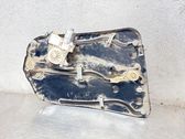 Rear door window regulator with motor