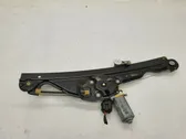 Rear door window regulator with motor