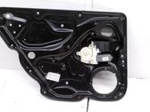 Rear door window regulator with motor