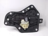 Rear door window regulator with motor