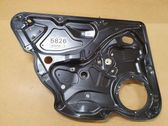 Rear window lifting mechanism without motor