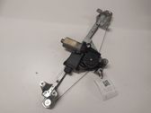 Rear door window regulator with motor