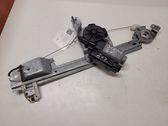 Rear door window regulator with motor