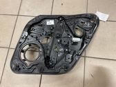 Rear door window regulator with motor