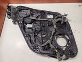 Rear door window regulator with motor
