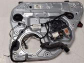 Rear door window regulator with motor