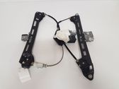 Rear door window regulator with motor