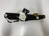 Rear door window regulator with motor