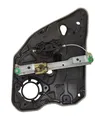 Rear door window regulator with motor