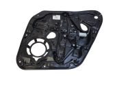 Rear door window regulator with motor