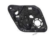 Rear door window regulator with motor