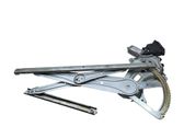 Rear door window regulator with motor